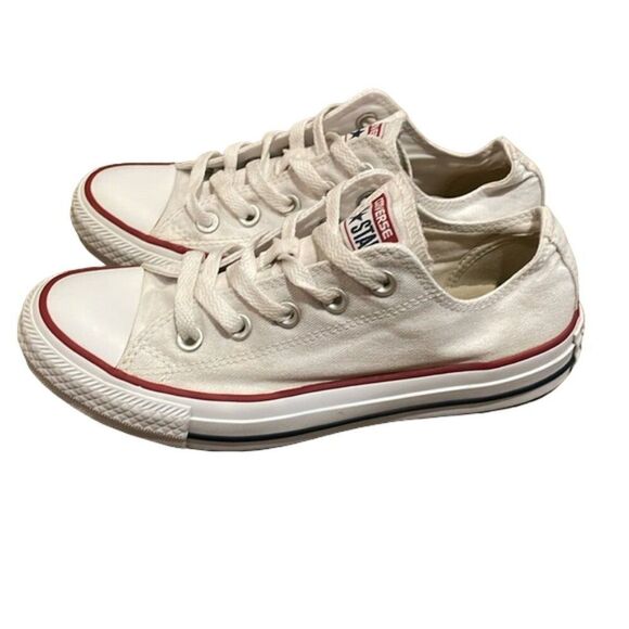 Converse White Chuck Taylor White Ox Low Top Sneakers Unisex M4 W6 EU 36.5 M7652 - Picture 3 of 13